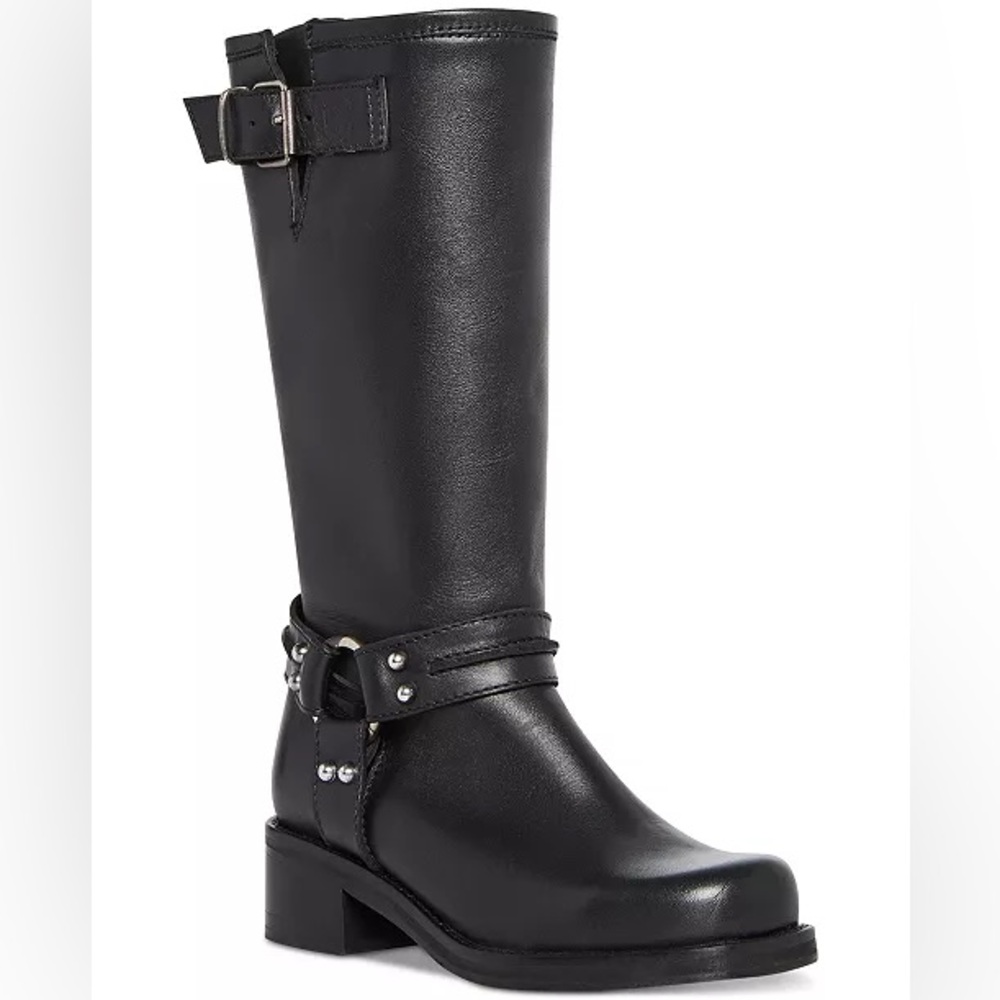 NWOT Steve Madden Berrit Womens Harness Buckle Mid-Calf Boots Size: 7